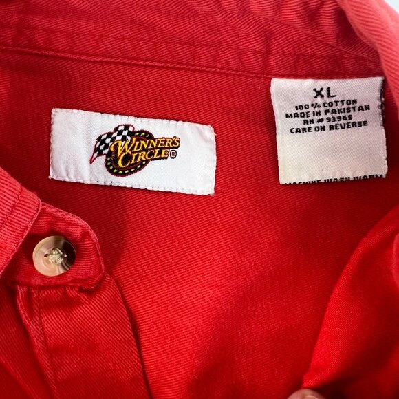 Winners Circle Budweiser Racing Dale Earnhardt Jr Mens Shirt Size XL Button Up - Picture 5 of 8